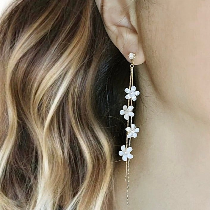 Flower Drop Earrings