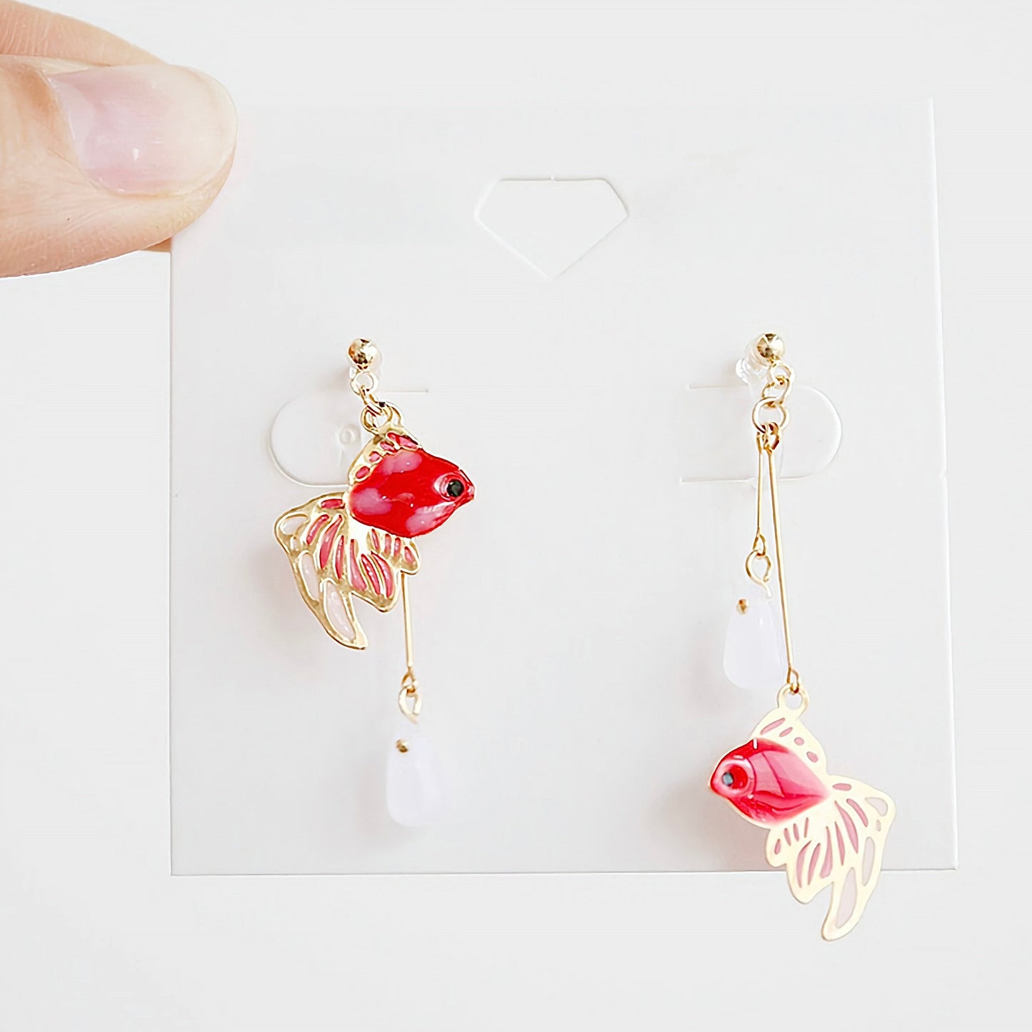 Koi Fish Dangle Earrings