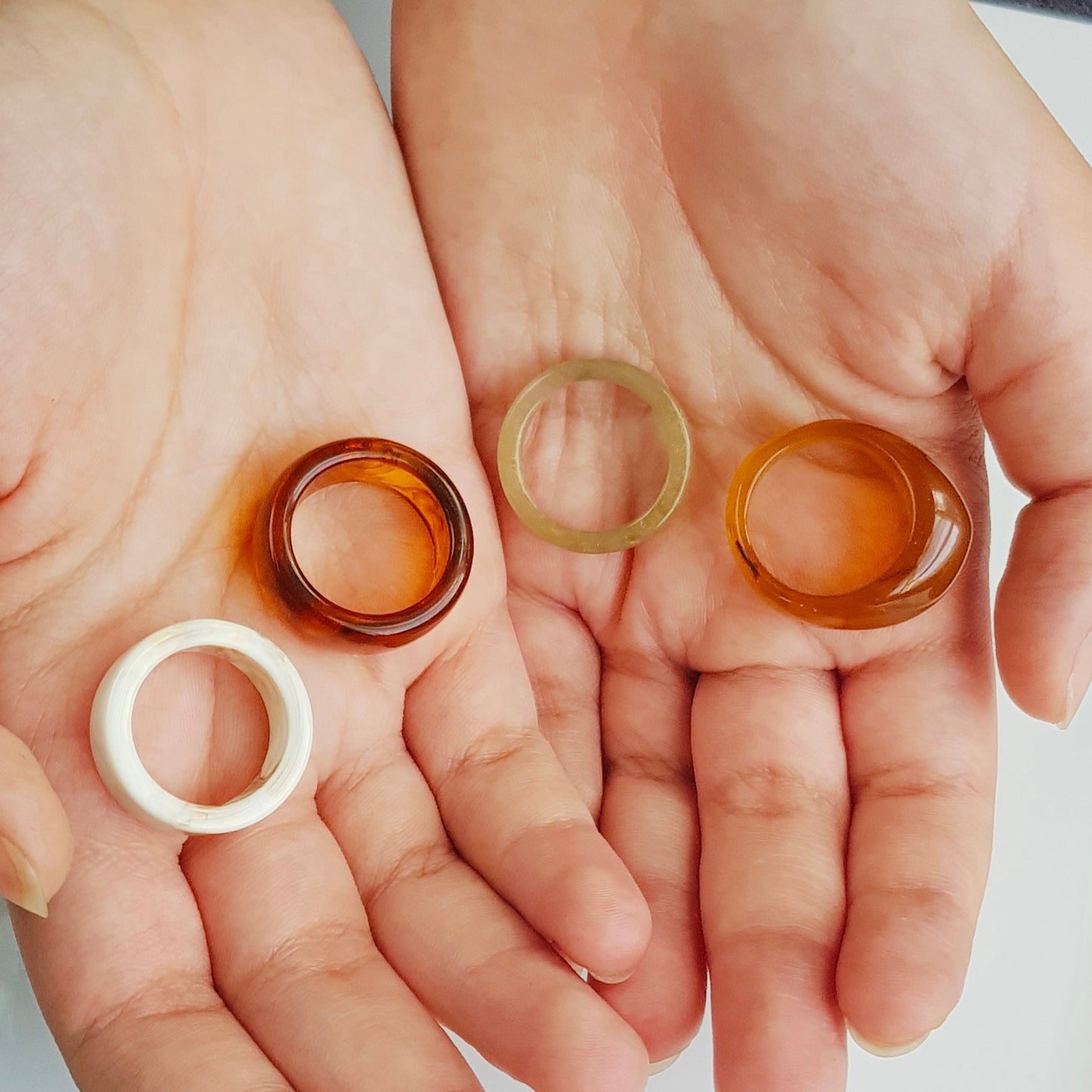 Minimalist Stackable Acrylic Rings