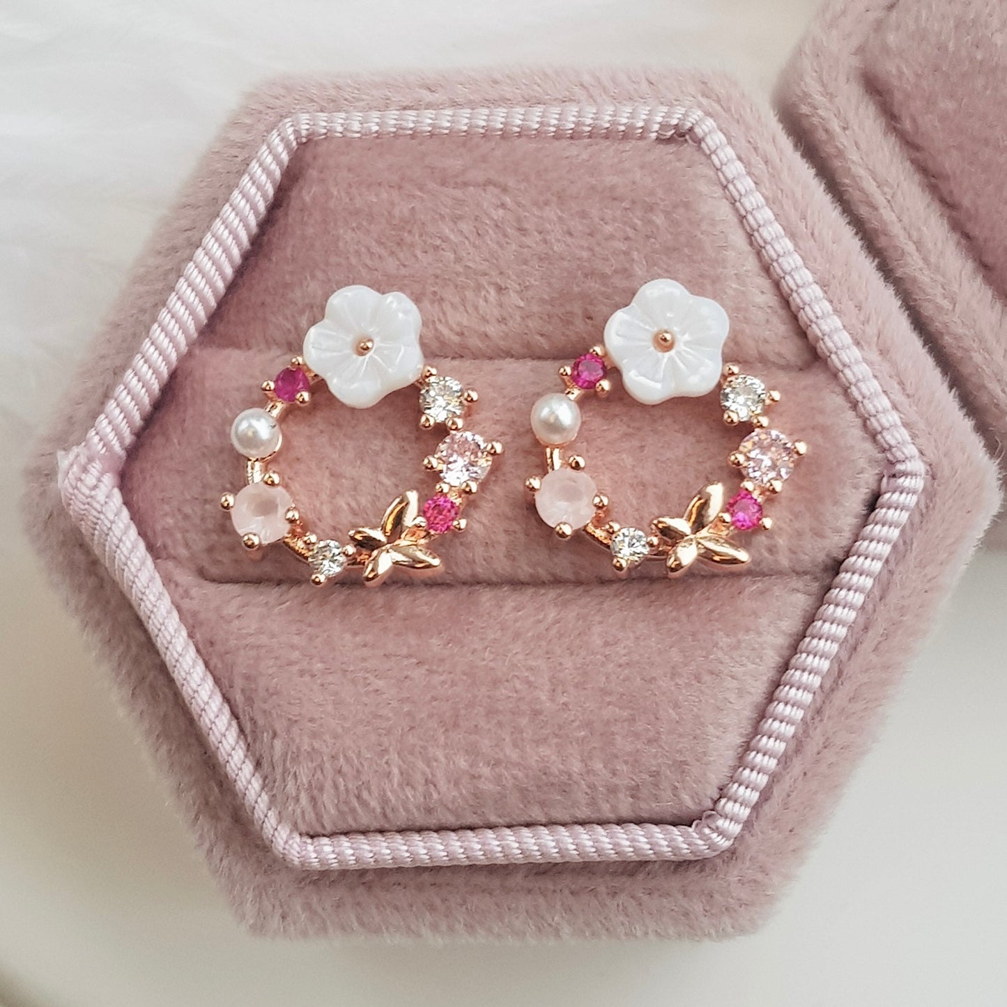 Flower Wreath Earrings