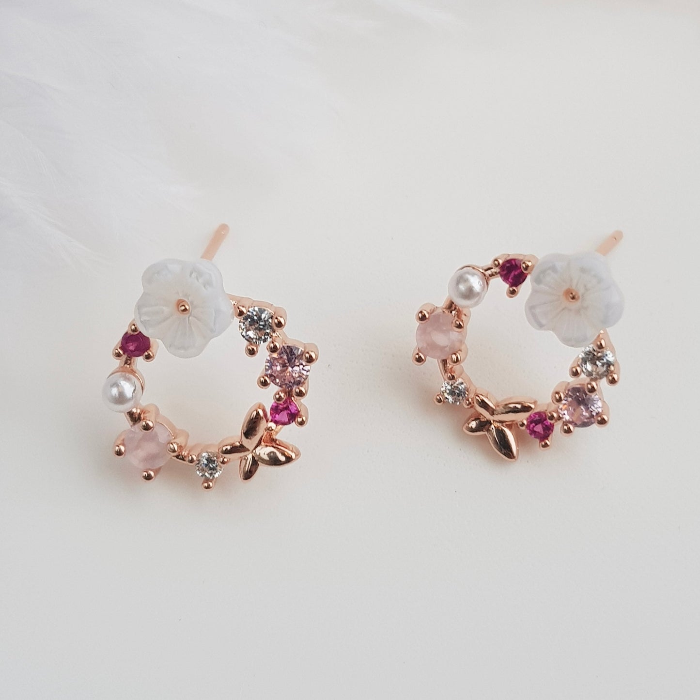 Flower Wreath Earrings