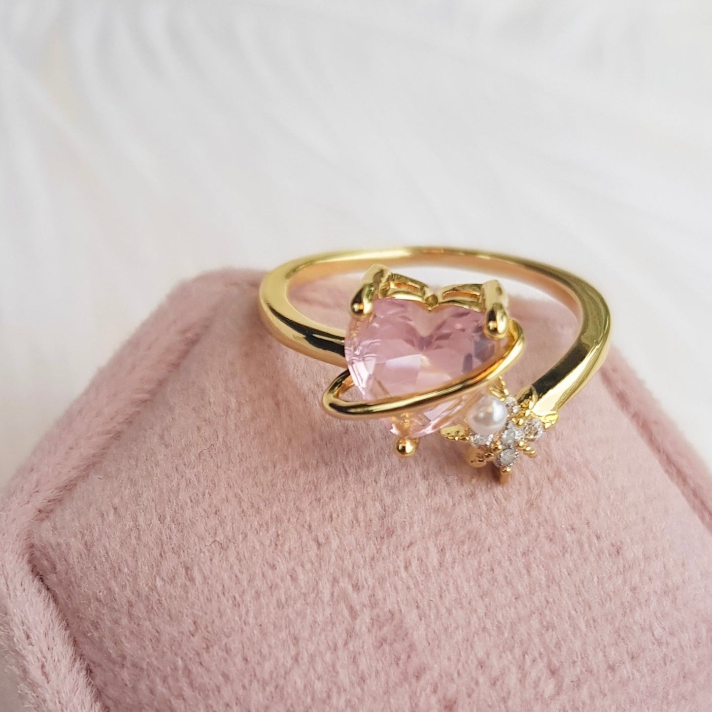 Pink Heart Ring