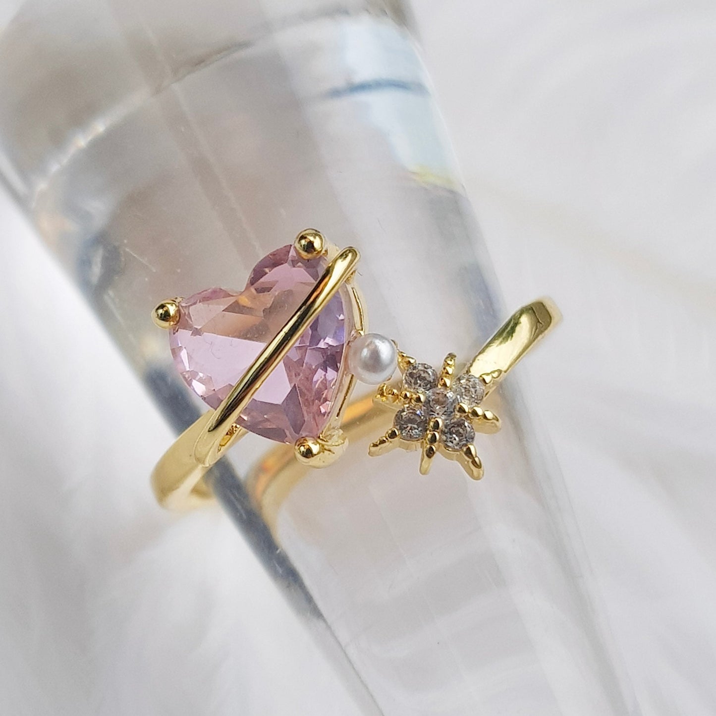 Pink Heart Ring