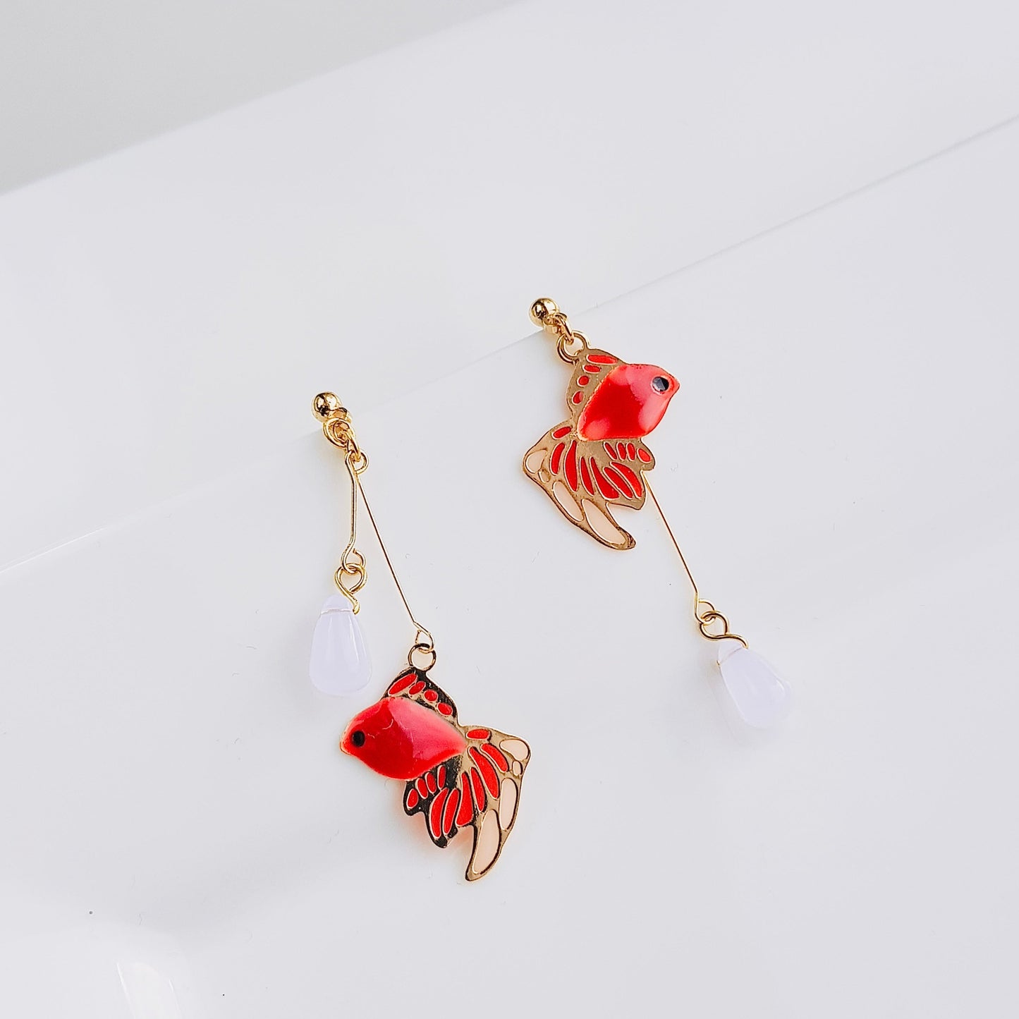 Koi Fish Dangle Earrings