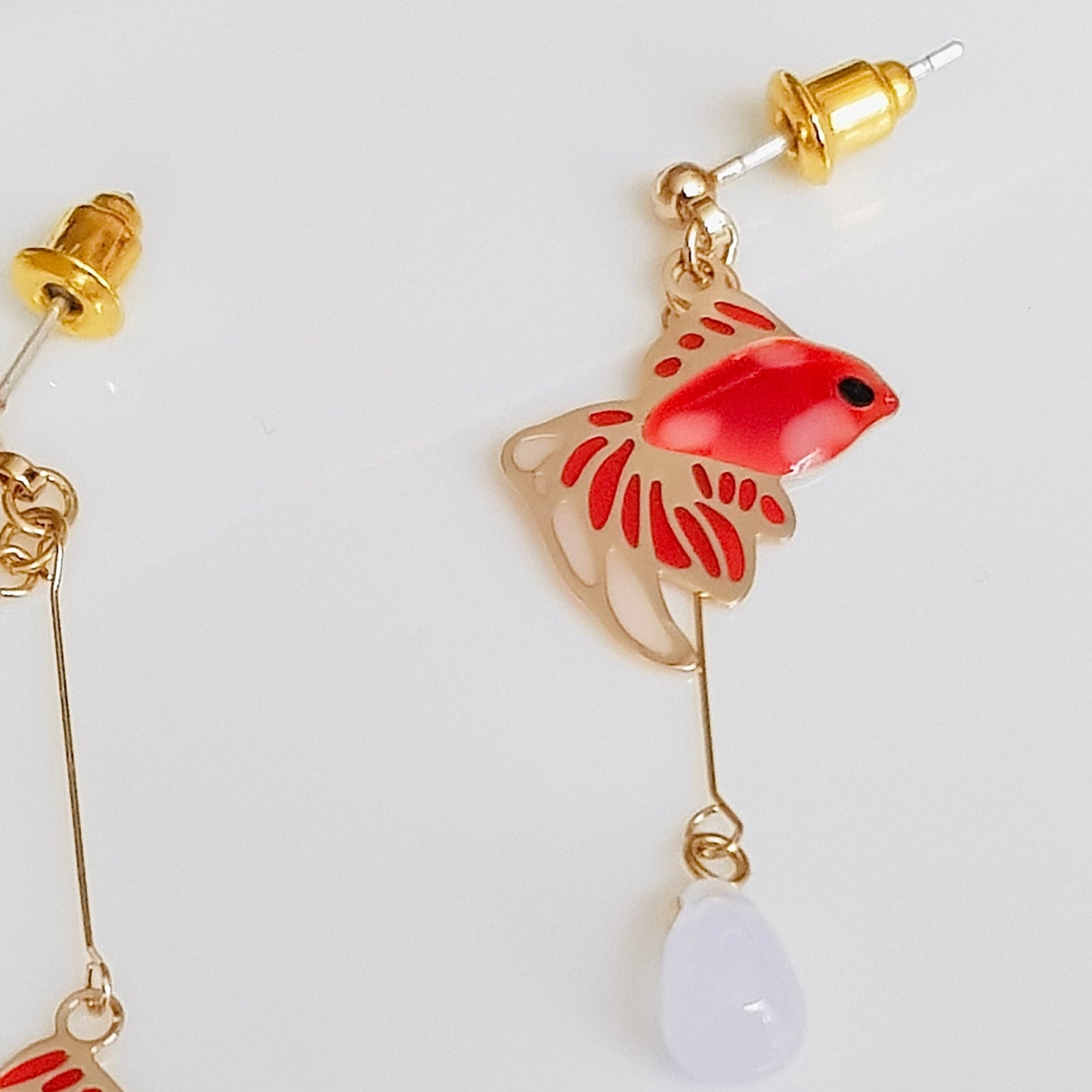 Koi Fish Dangle Earrings