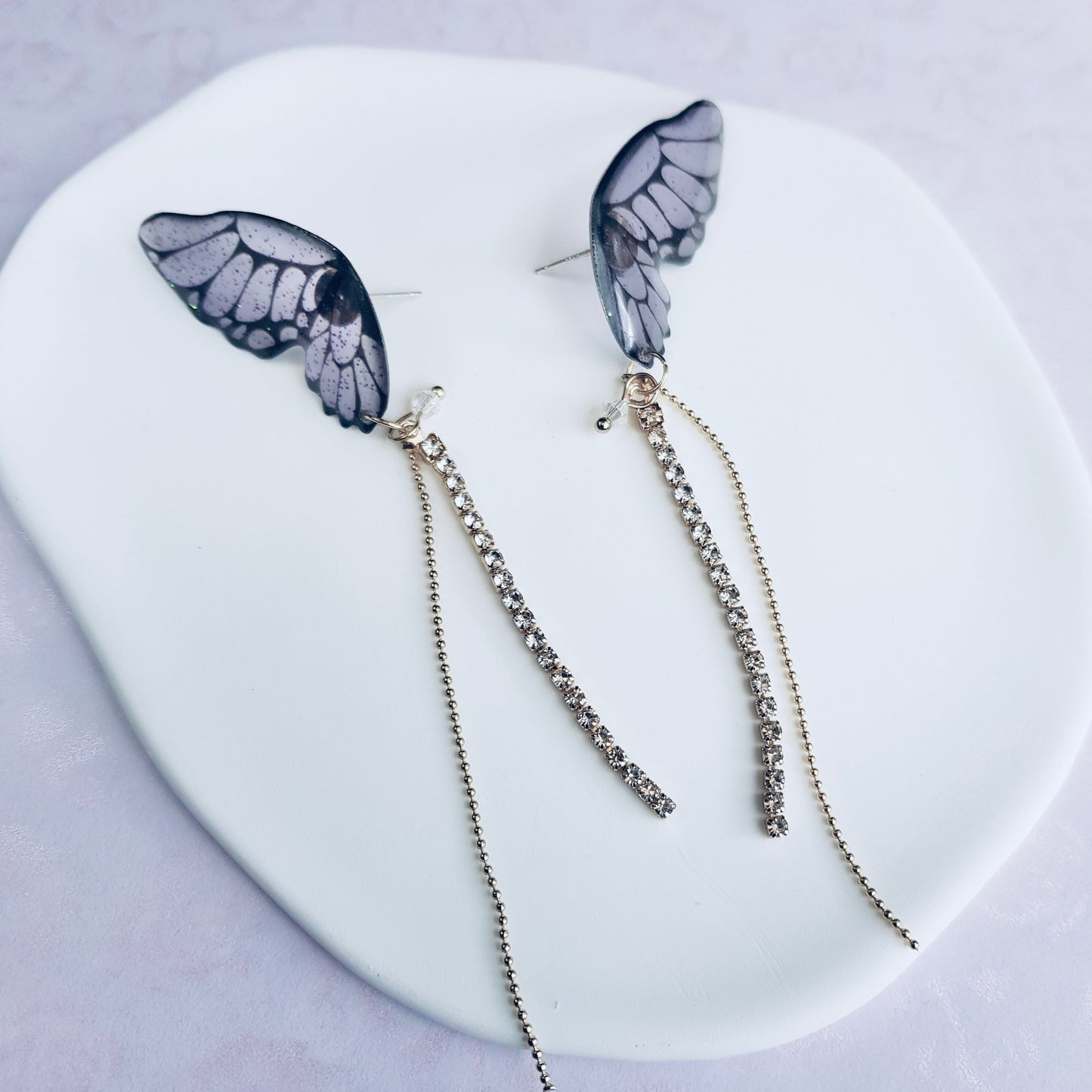 Butterfly Wing Dangle Drop Earrings