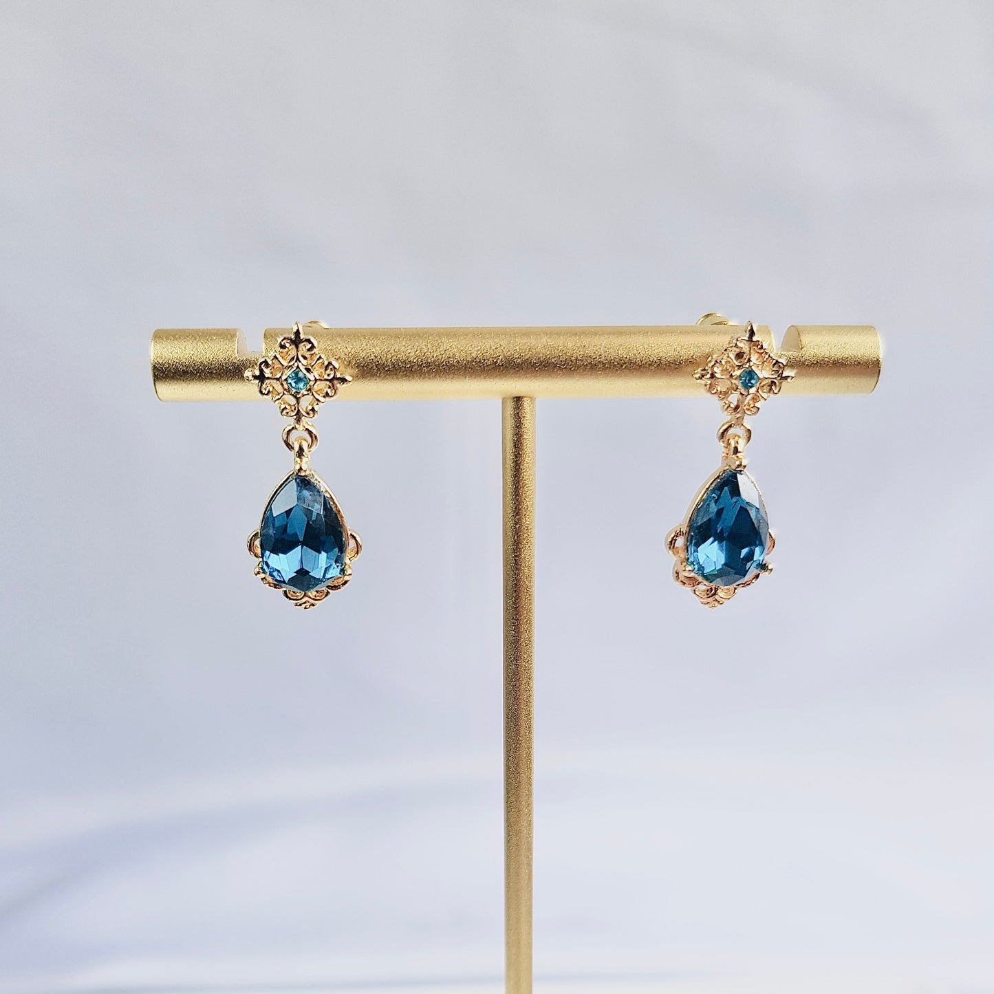 Blue Teardrop Earrings