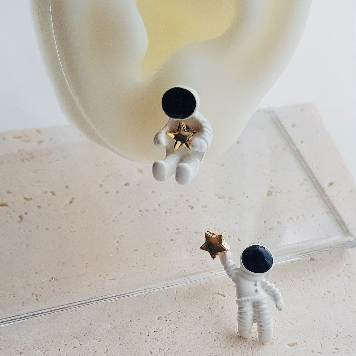 Astronaut earrings