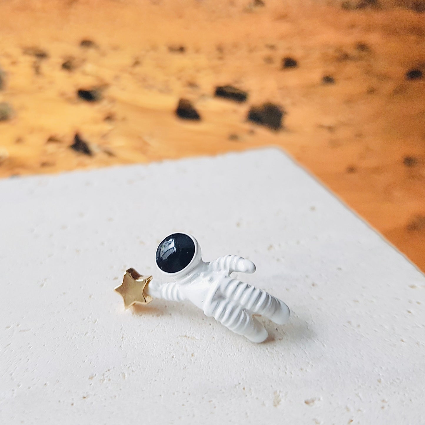 Astronaut earrings