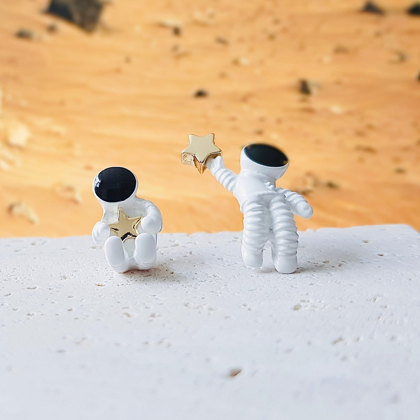 Astronaut earrings