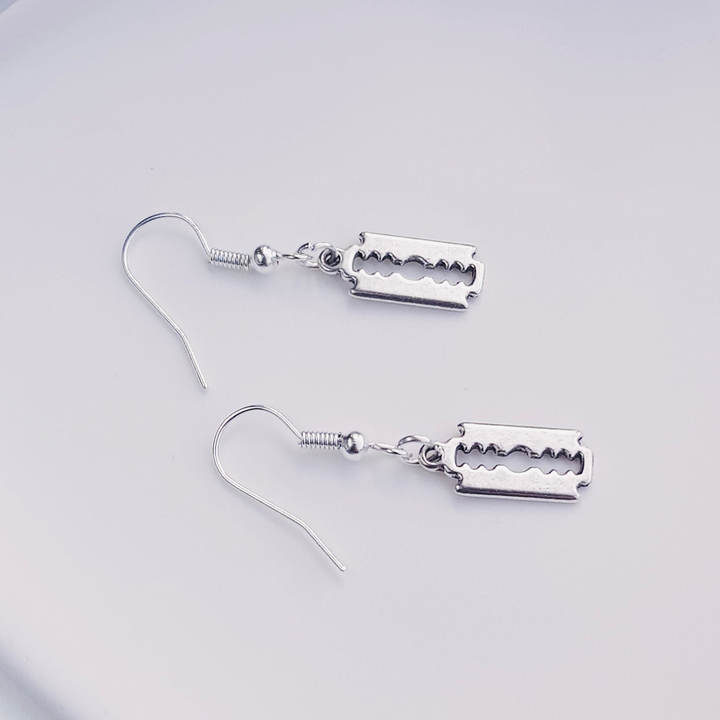 Razor Blade Earrings