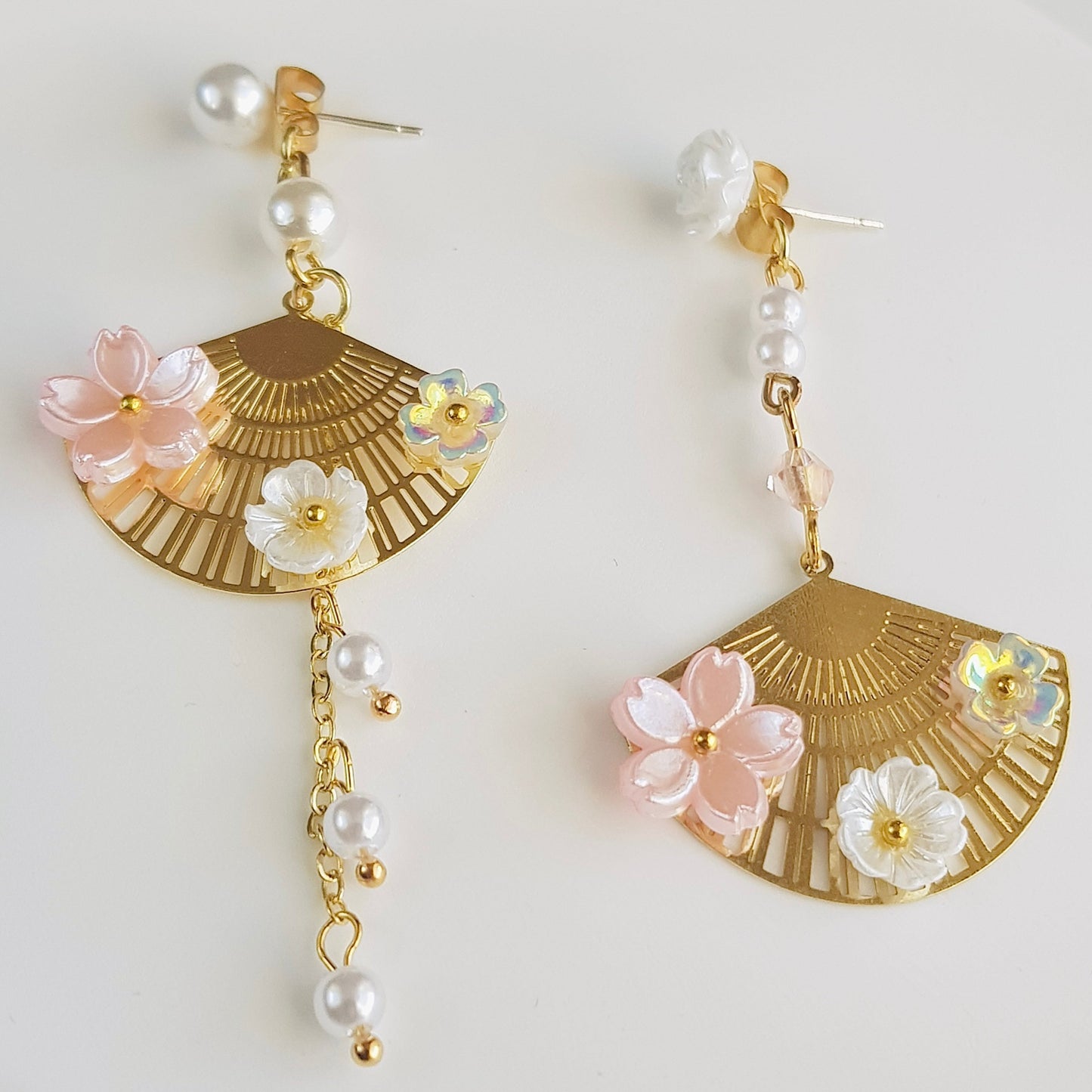 Cherry Blossom Fan Earrings