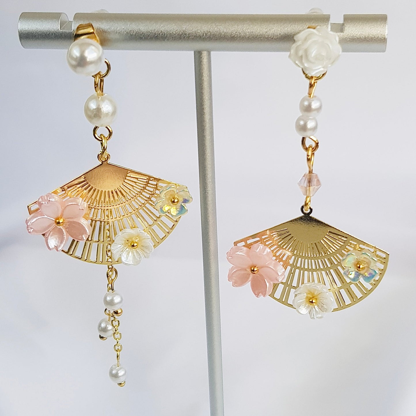 Cherry Blossom Fan Earrings