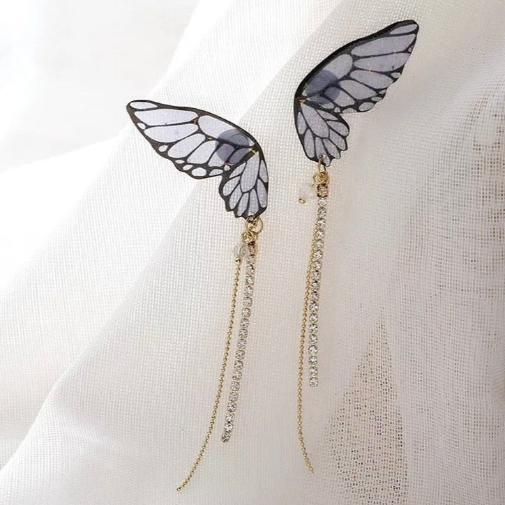 Butterfly Wing Dangle Drop Earrings