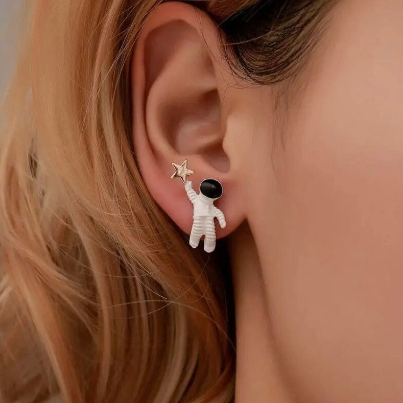 Astronaut earrings