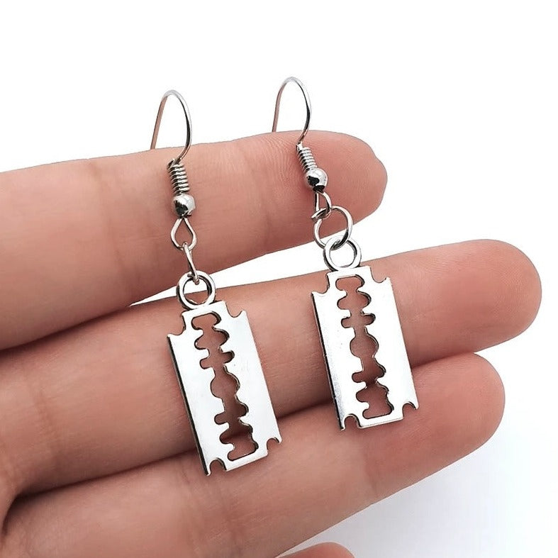 Razor Blade Earrings