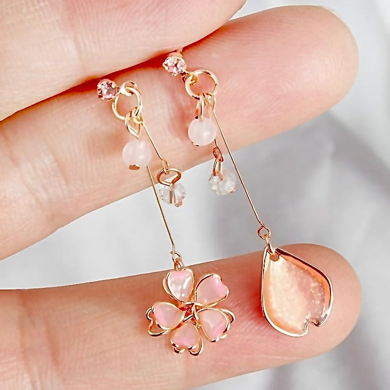 Sakura Flower Dangle Earrings