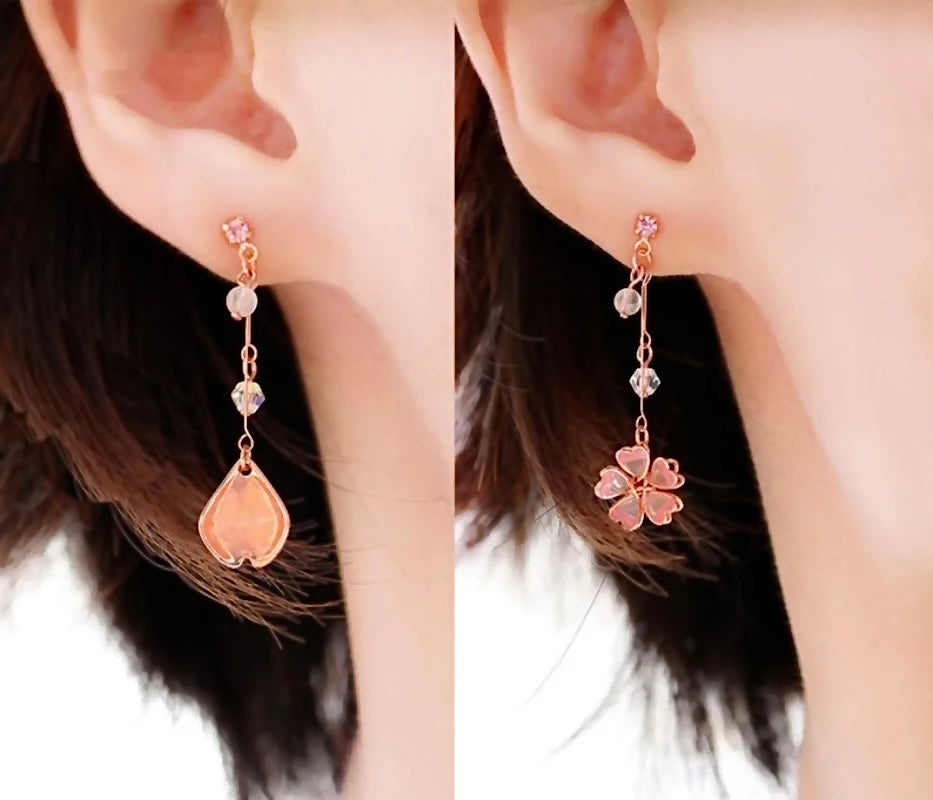 Sakura Flower Dangle Earrings